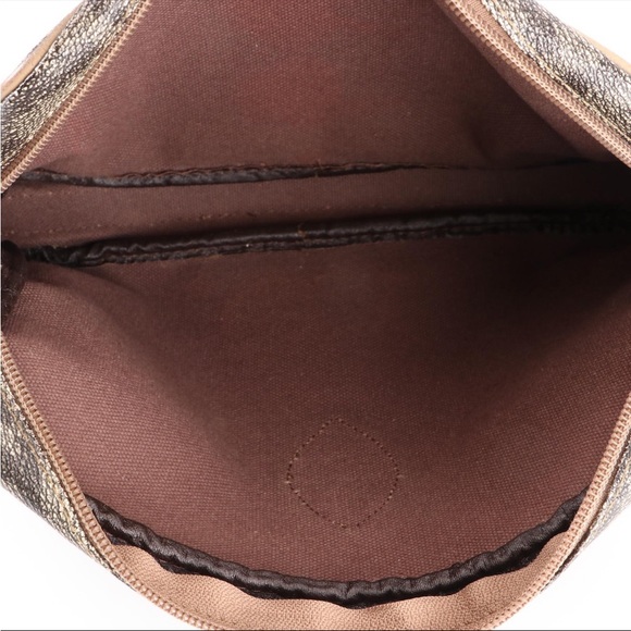 YSL zip tote bag and pouch in giraffe print coated canvas /leather. - Picture 7 of 11